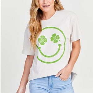 ALTAR’D STATE Smiley Clover Oversized Tee